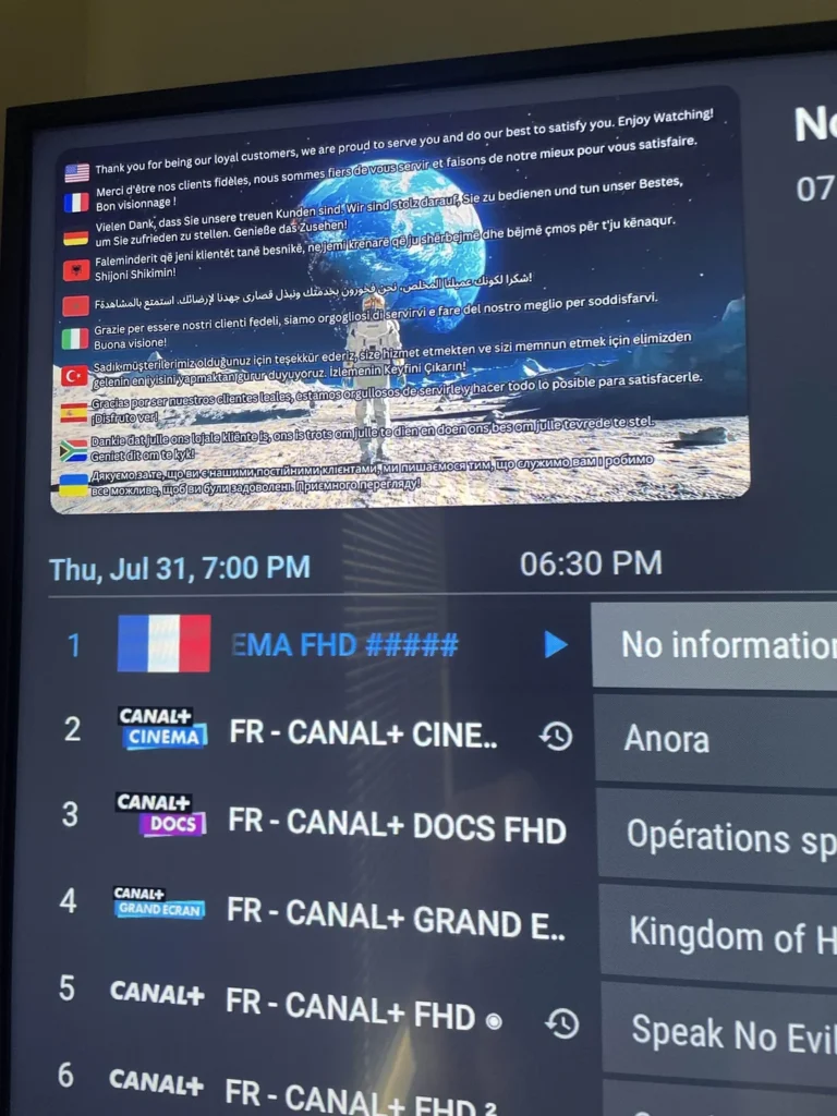 Abonnement IPTV Premium